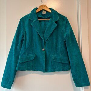 VINTAGE LEVI'S - Velvet Turquoise Jacket - 725 Originals